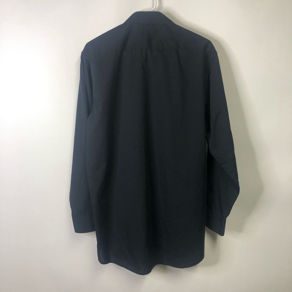 Neil Allyn black dress shirt collared button down long sleeved L 34/35 - Picture 6 of 10